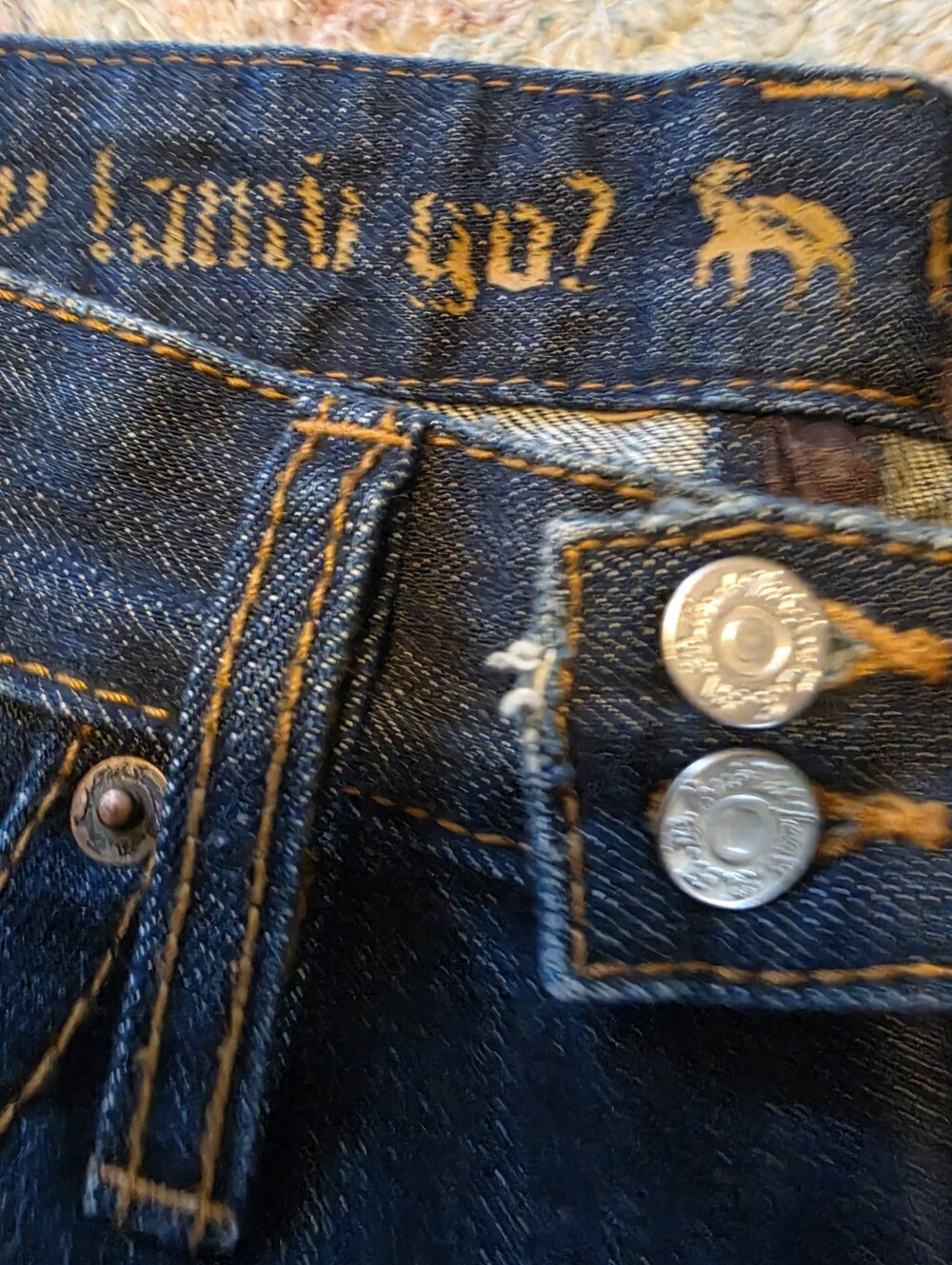 L.A.M.B. Gwen Stefani Patch Denim Mini Skirt EUC size 8 - Picture 7 of 10